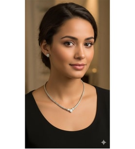 KALP TAŞLI KOLYE KÜPE SET