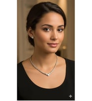 KALP TAŞLI KOLYE KÜPE SET
