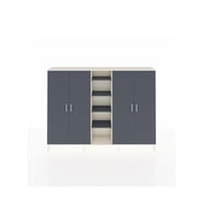 Arges Dolap 12 Raflı 4 Kapaklı 220x30x163 Aytaşı-Antrasit