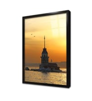 İstanbul Kız Kulesi Çerçeveli Cam Tablo