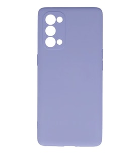 Newface Oppo Reno 5 Pro Kılıf Nano içi Kadife Silikon - Lila