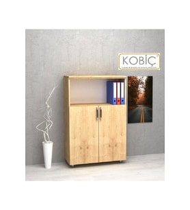 Dosya Dolabı Yarım Kapak 80x35x115 Cm (MEŞE)