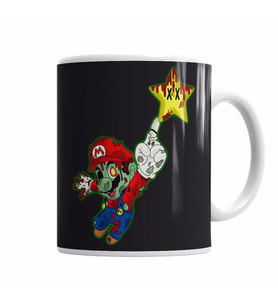 Zombie Mario Kupa Bardak Porselen