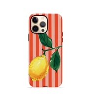 iPhone 12 Pro Vorian Çift Katmanlı Kılıf Sicilian Lemon Red Stripe