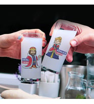 Kral ve Kraliçe 2li Rakı Bardağı