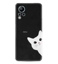 Infınix Note 12 Kılıf Resimli Desenli Silikon Platinium Series Çılgın Kedi 1895
