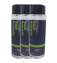 3-Adet Hot Fresh Tropic 200ml Aromalı Erotik Masaj Yağı