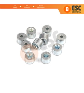 BCR004 Cam Kriko Kablo Halat Uç Pimi Tutma Perçini 5.5x4/1.7 mm 100 Adet