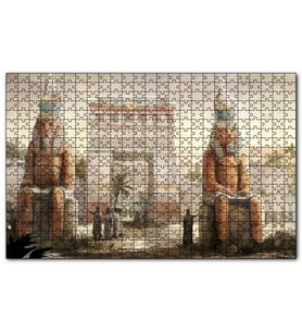 Cakapuzzle Antik Mısır Zafer Takı ve Sfenksler Puzzle Yapboz MDF (Ahşap) (120 Parça)