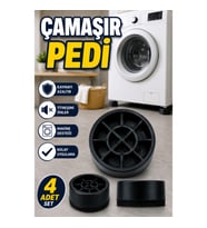 4’lü Kauçuk Çamaşır Makinesi Ayak Pedi – Kaymayı Azaltmaya Yardımcı