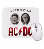 Ac Dc Tesla Ve Edison Mouse Pad