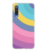 Xiaomi Mi 9 Uyumlu Kapak Renk Cümbüşü Tasarımlı Şeffaf Silikon Kılıf