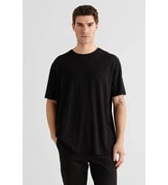 Gant Erkek Siyah Baskılı Kısa Kollu T-shirt-14701