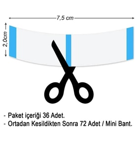Ultra/Hold Mini's Protez Bandı 36 Adet / 72 Tabs