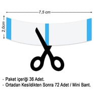 Ultra/Hold Mini's Protez Bandı 36 Adet / 72 Tabs
