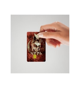 Bozkurt Kırmızı Ton Parlak Kredi/Banka Kart Kaplama Sticker (Yüksek Kalite)
