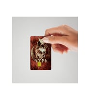 Bozkurt Kırmızı Ton Parlak Kredi/Banka Kart Kaplama Sticker (Yüksek Kalite)