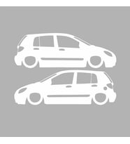 Basık Hyundai Getz Basık Sticker Beyaz 16x5 CM