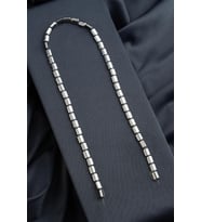 Hematit Doğal Taş Parlak Gümüş Silindir Kesim 6x8mm Dizi [AA]