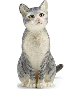 Ffa Schleich Oturan Kedi Figür 4 Cm (Krem)