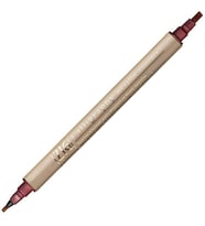 Zig Çift Uçlu Yaldızlı Kaligrafi Kalemi 2 mm + 3.5 mm 126 Metallic Red 