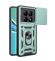 Redmi Note 15 4G Pars Lens Yüzüklü Silikon - Yeşil