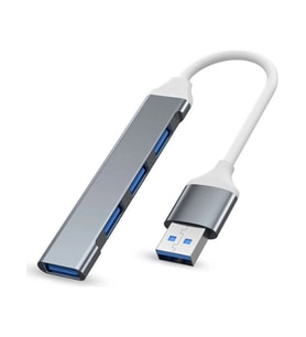 Rose USB 3.0 4 Portlu Çoklu Splitter Adaptörü Çoğaltıcı Hub (Gri)