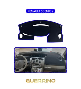 RENAULT SCENIC 2TORPİDO KORUMA HALISI MAVİ KENAR