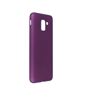 Samsung Galaxy J6 Kılıf First Silikon - Mürdüm