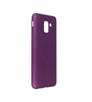 Samsung Galaxy J6 Kılıf First Silikon - Mürdüm