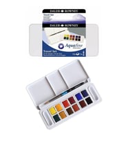 Daler Rowney Aquafine Travel Set Suluboya 12 Renk Plastik Kutu 