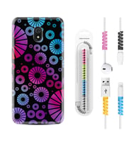 Xiaomi Redmi 8A 8 Pro 9C 9T 10C 11T Pro Kılıf Kablo Koruma Spiral Silikon Daireler 1751
