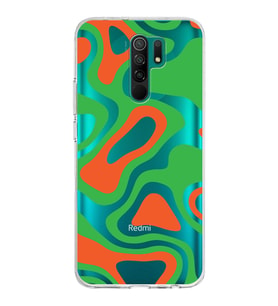 Xiaomi Redmi 9 Uyumlu Kapak Renkli Desen Tasarımlı Şeffaf Silikon Kılıf