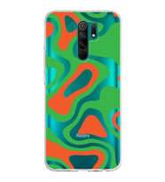 Xiaomi Redmi 9 Uyumlu Kapak Renkli Desen Tasarımlı Şeffaf Silikon Kılıf
