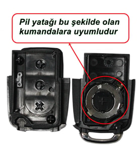 Volkswagen Golf 5 Jetta A5 Caddy 2004-2010 Uyumlu Anahtar Kabı Kumanda Kabı Oto Anahtarlık Logolu