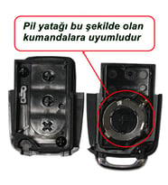 Volkswagen Golf 5 Jetta A5 Caddy 2004-2010 Uyumlu Anahtar Kabı Kumanda Kabı Oto Anahtarlık Logolu