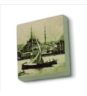 Eminönü Yeni Camii (Fotoğraf, 1934)  Baskılı Doğaltaş  Magnet(KRT-041)