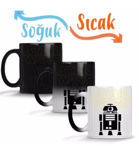 Star Wars R2-D2 Sihirli Kupa Bardak Porselen