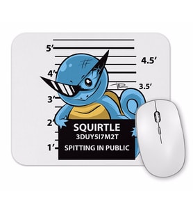 Squirtle Bad Boy Pokemon Mouse Pad