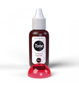 Resinin Tone Transparent Sugar Red Epoksi Epoksi Renk Pigmenti 20 ml