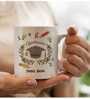 BK Gift Kişiye Özel Öğretmenler Günü Tasarımlı Beyaz Kupa Bardak - 14, Öğretmene Hediye, Öğretmenler Günü
