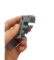 Hareketli Tyrannosaurus Rex Dinazor Modeli 11 Cm Ufak boy Sİyah Renk PLA MALZEME (Çok Renkli)