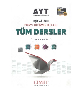 Limit AYT Eşit Ağırlık Tüm Dersler Ders Bitirme Kitabı