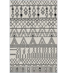 Eliana Home Baskılı, Yıkanabilir Kaymaz Taban Salon Halısı LNA0177-SD945 100x150 cm (Krem)