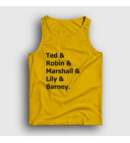 Presmono Unisex Sarı Names How I Met Your Mother Atlet 195387tt (Sarı)