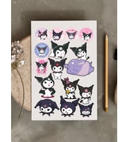 Sanrio Kuromi Anime Tasarım Stickers Çıkartma PYTKSTK175
