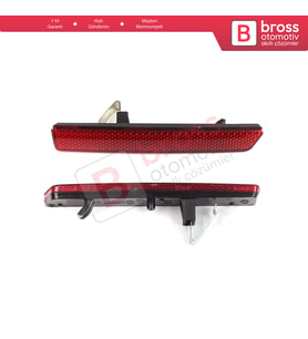 Fiat Doblo MK2 Opel Combo D için Arka Tampon Reflektörü Sağ Sol 51810677, 51810678