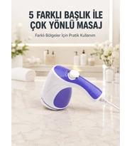 Elektrikli Masaj Aleti 5 Başlıklı Güçlü Titreşimli Selülit Karşıtı Vücut Masaj Cihazı