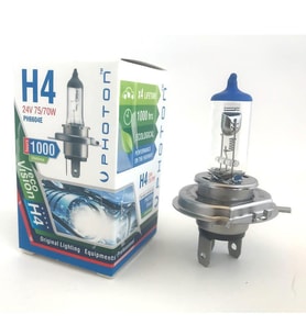 H4 24V Uyumlu 75/70W Eco 0,3 Fazla Işık (Karışık)