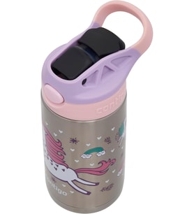 Lexroo Gizmo Flip Unicorn Çelik Çocuk Suluğu 420 mL Pembe